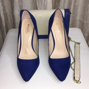 Blue Suede heels